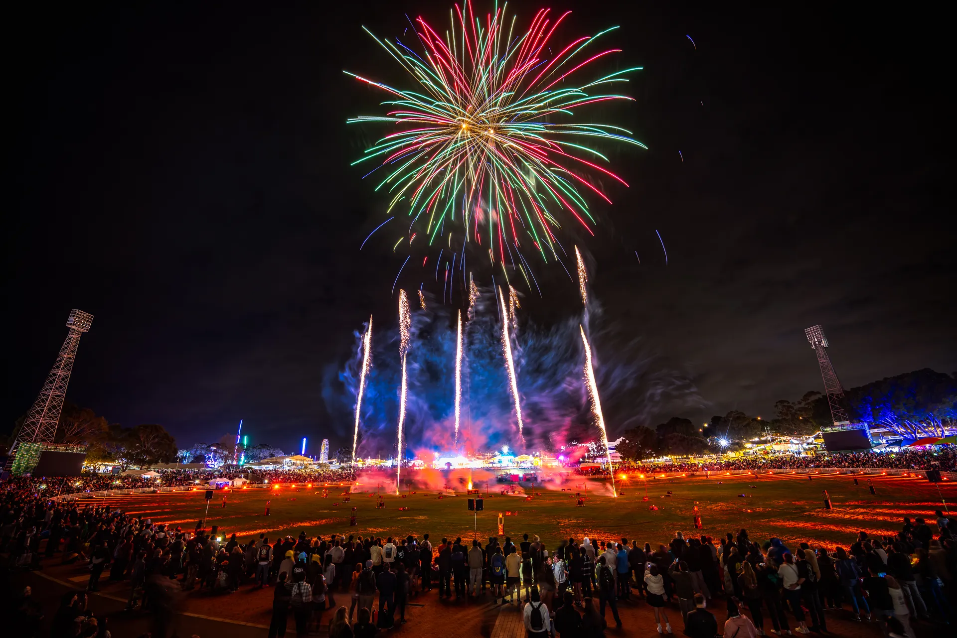 Free fireworks Perth Royal Show