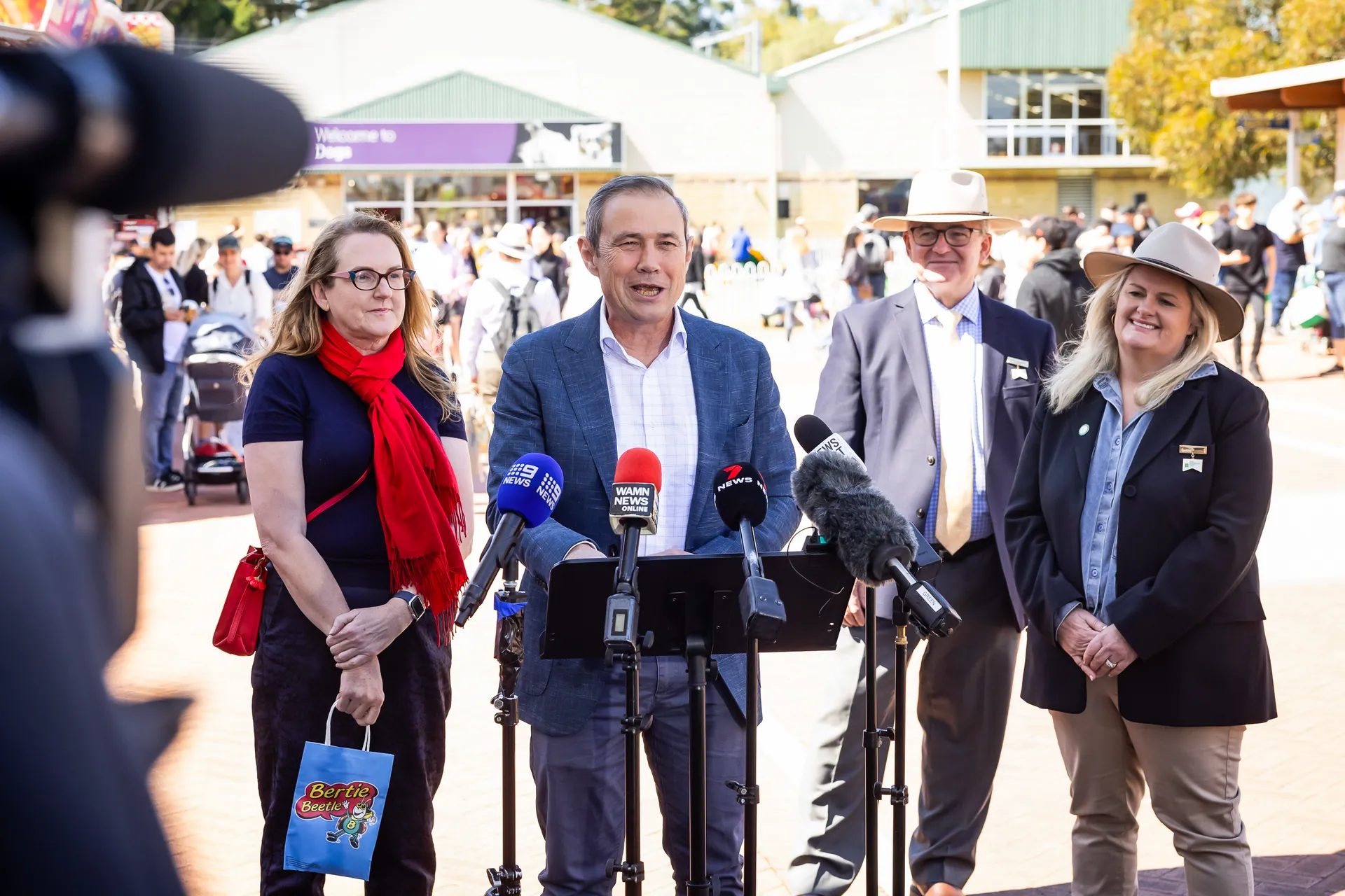 Roger Cook at the Perth Royal Show Press Event