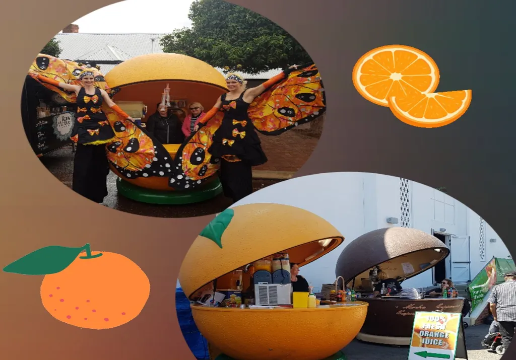 Big orange stall