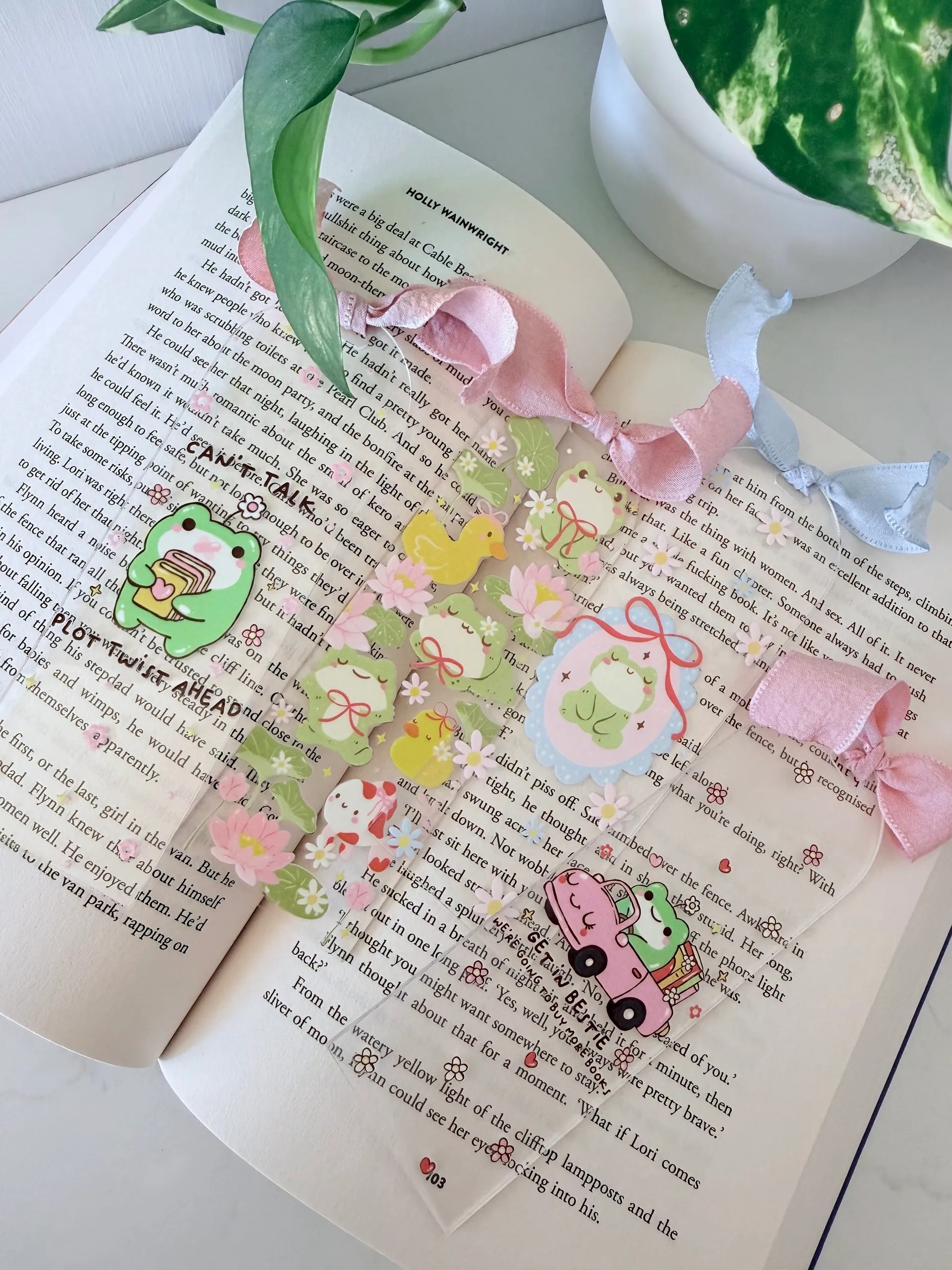 Frog book marks
