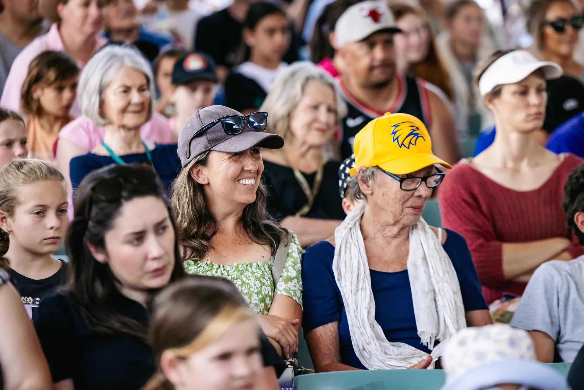 Audience seated at Claremont Showground watching a live performance