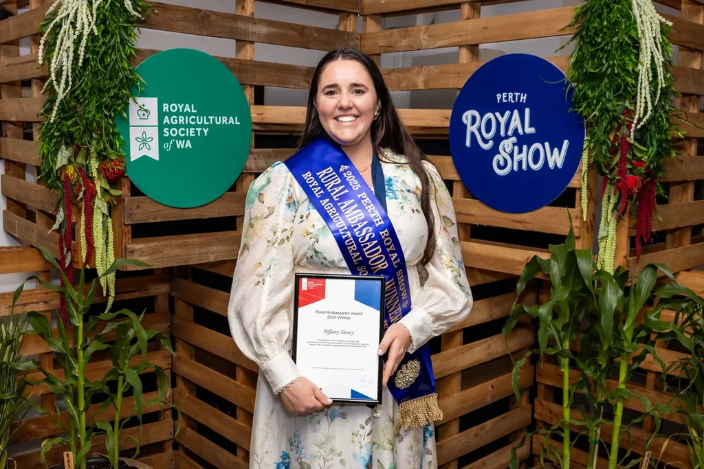 PRS - Tiffany Davey Crowned 2025 WA Rural Ambassador at Perth Royal Show