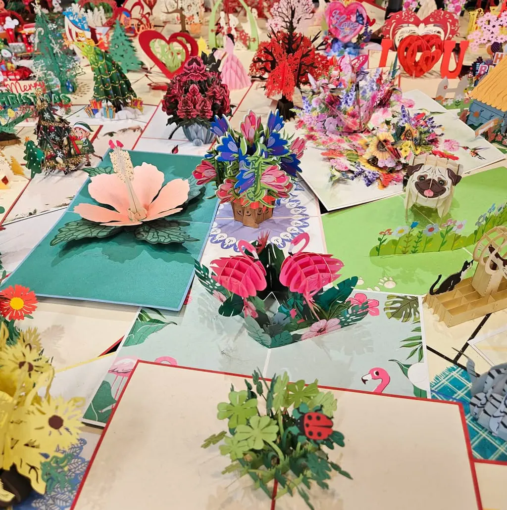 Flower 3D pop up cards