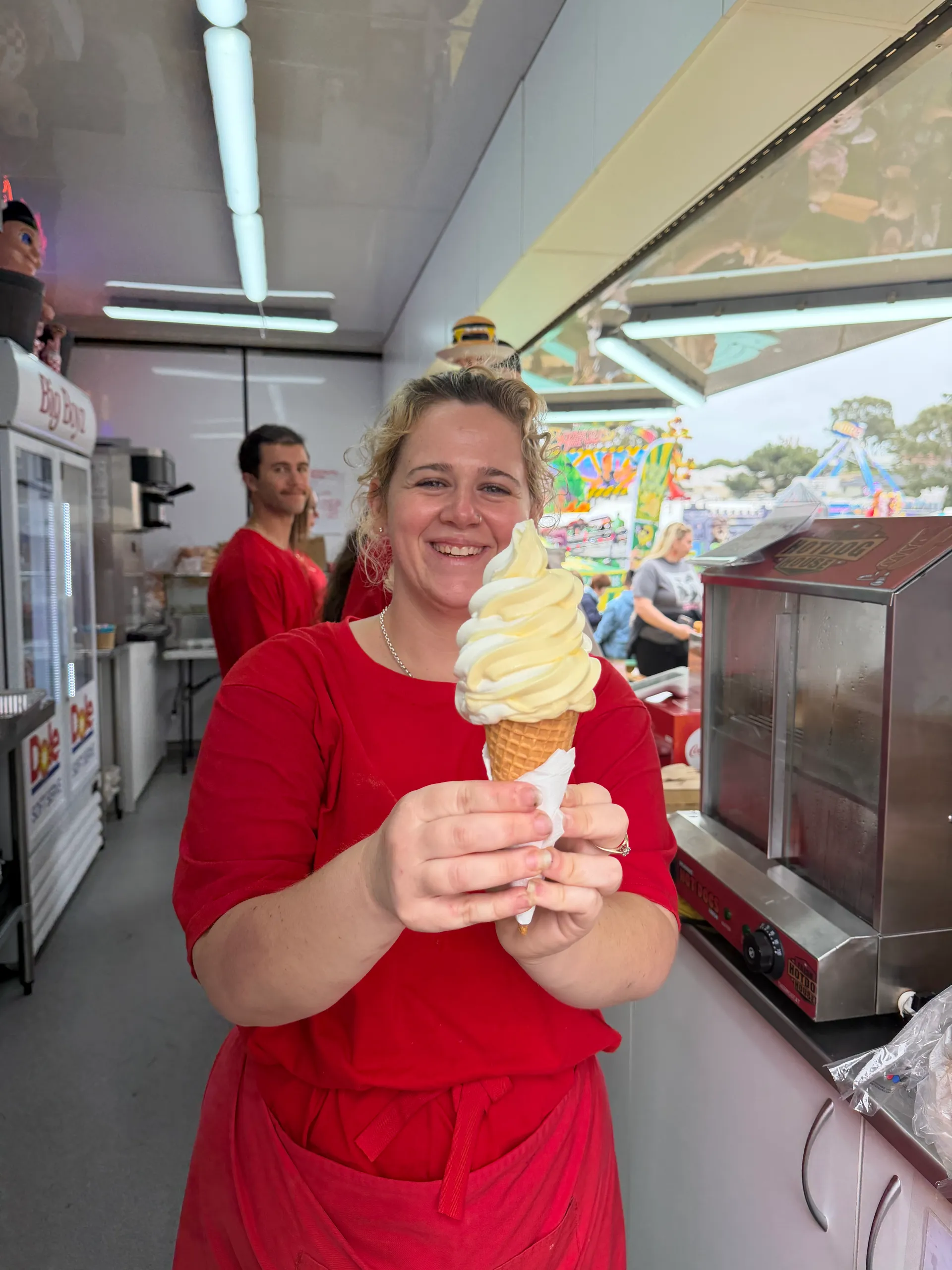 women holding ice cream