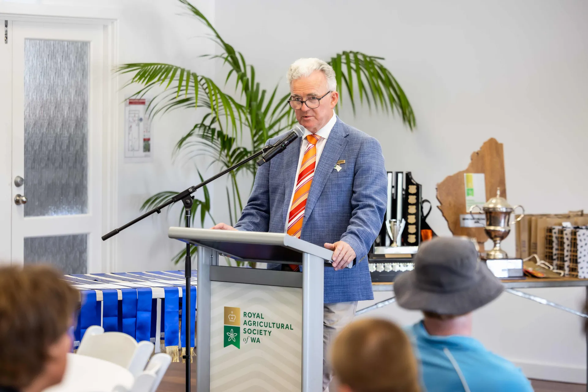 John Snowball RASWA President speaking at Farm Skills