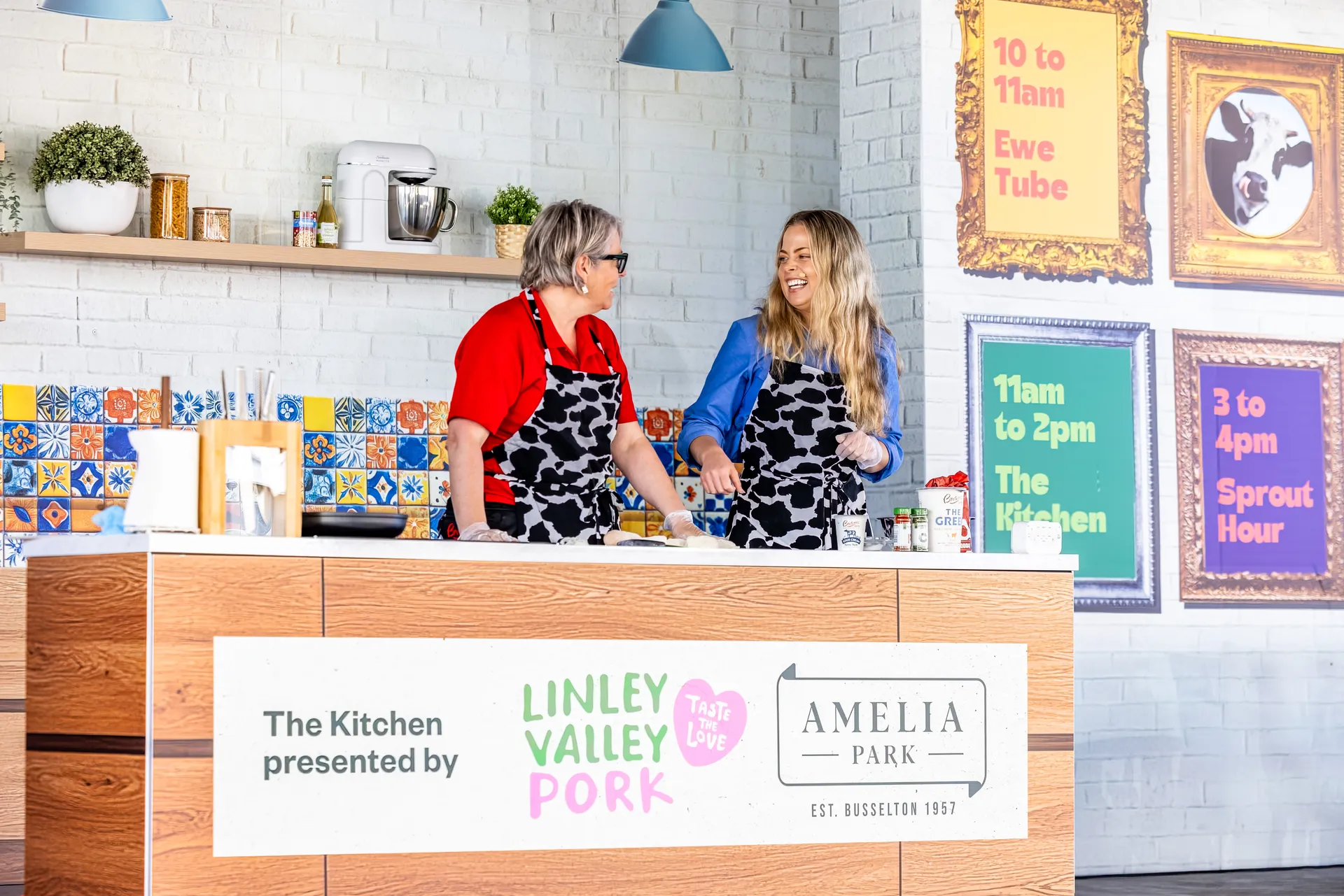 Alex Crisp on stage at the Perth Royal Show