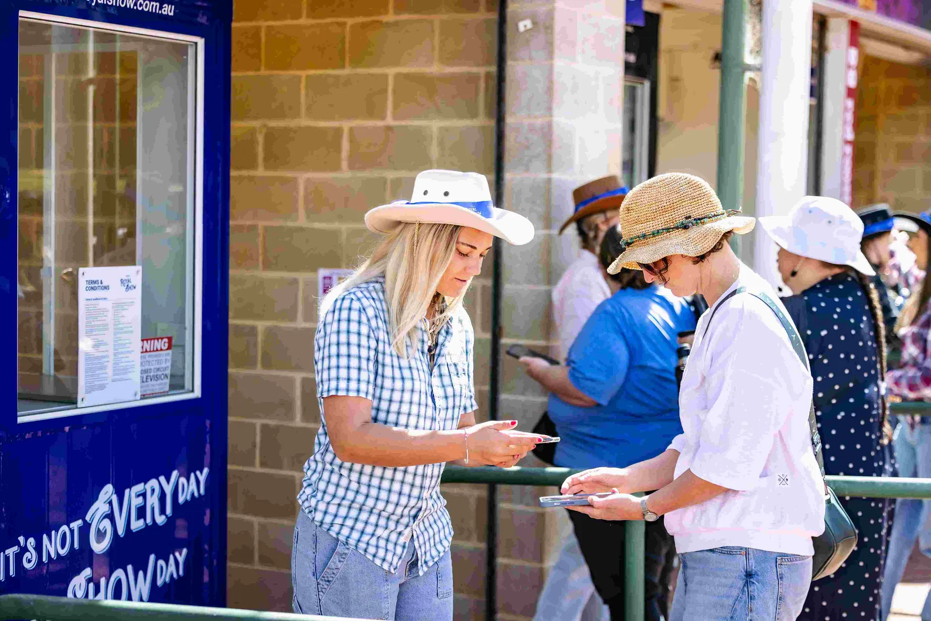 Visitors entering Claremont Showground during the Perth Royal Show.