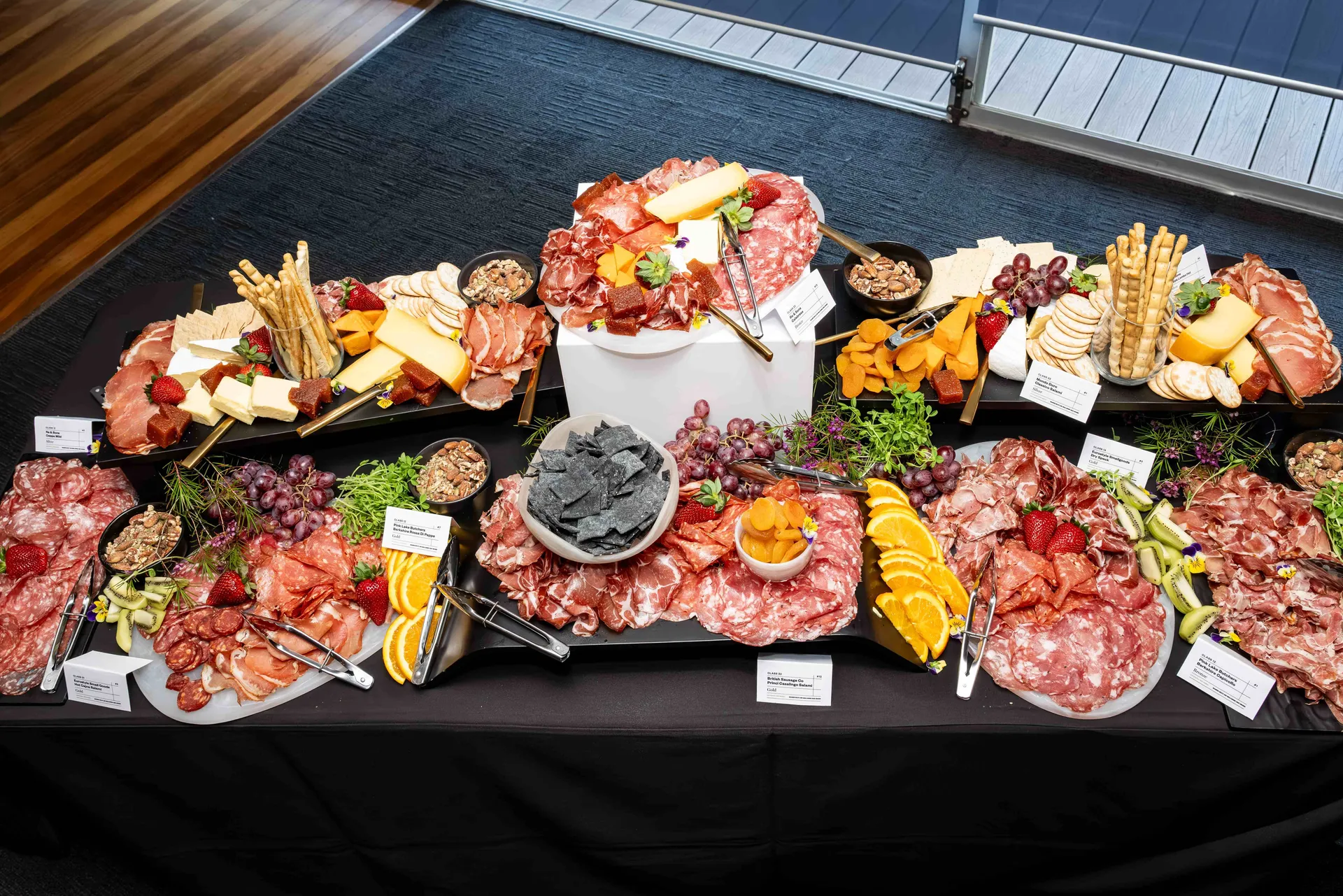 A curated display of premium smallgoods and charcuterie at the Perth Royal Food Awards, showcasing quality produce and craftsmanship.