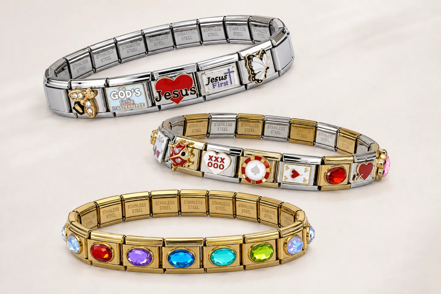 Charmed & Blessed Italian bracelets