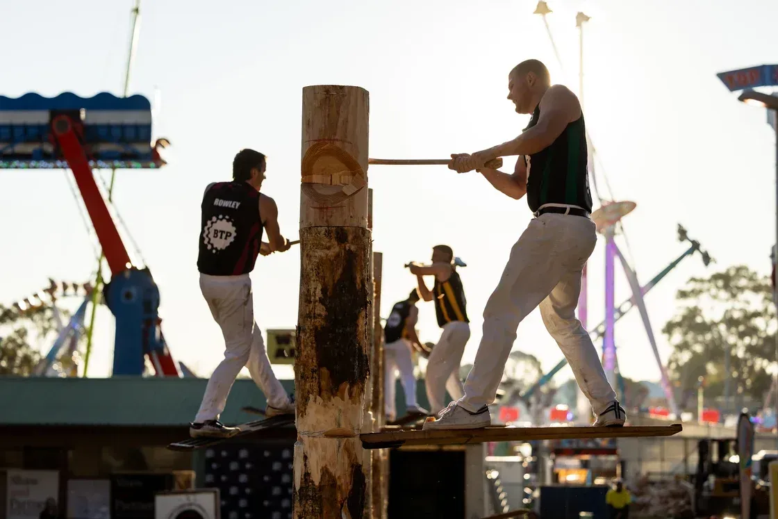 David Reumer Crowned Woodchopping World Champion at the Perth Royal Show