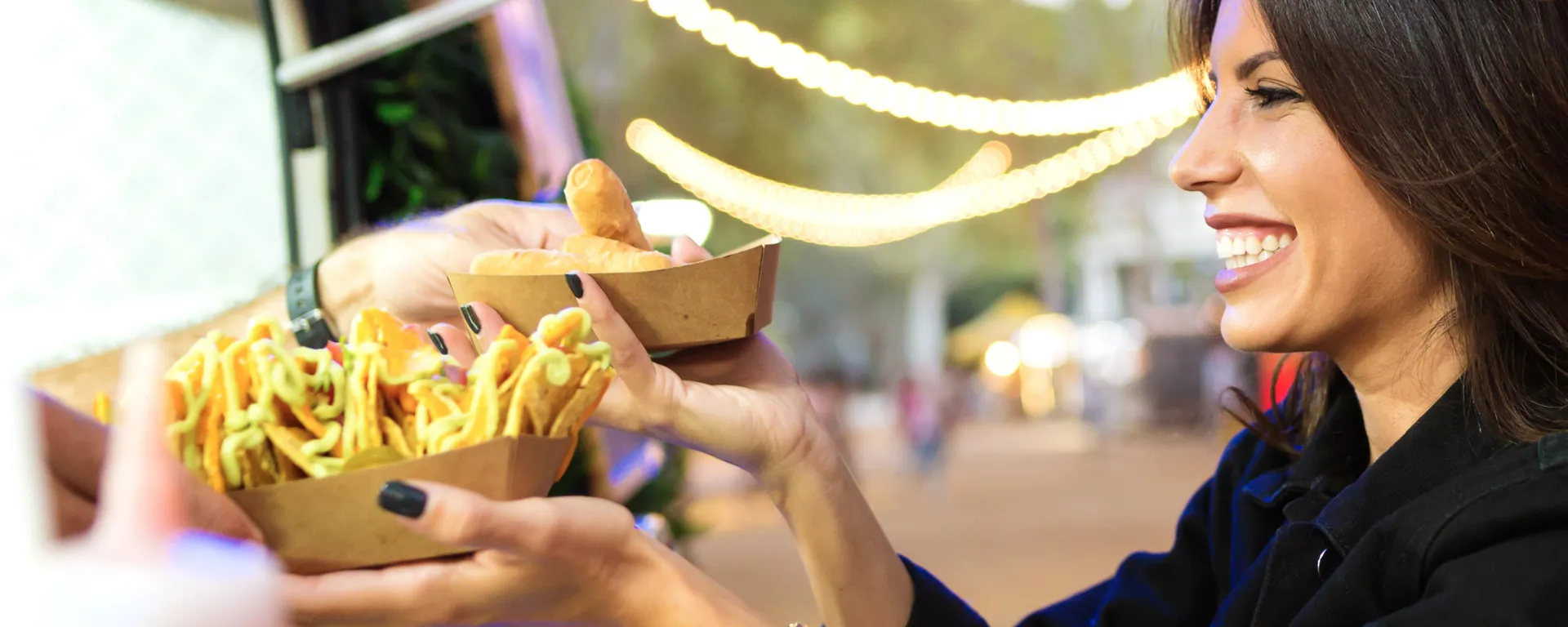Woman with food Perth Royal Show