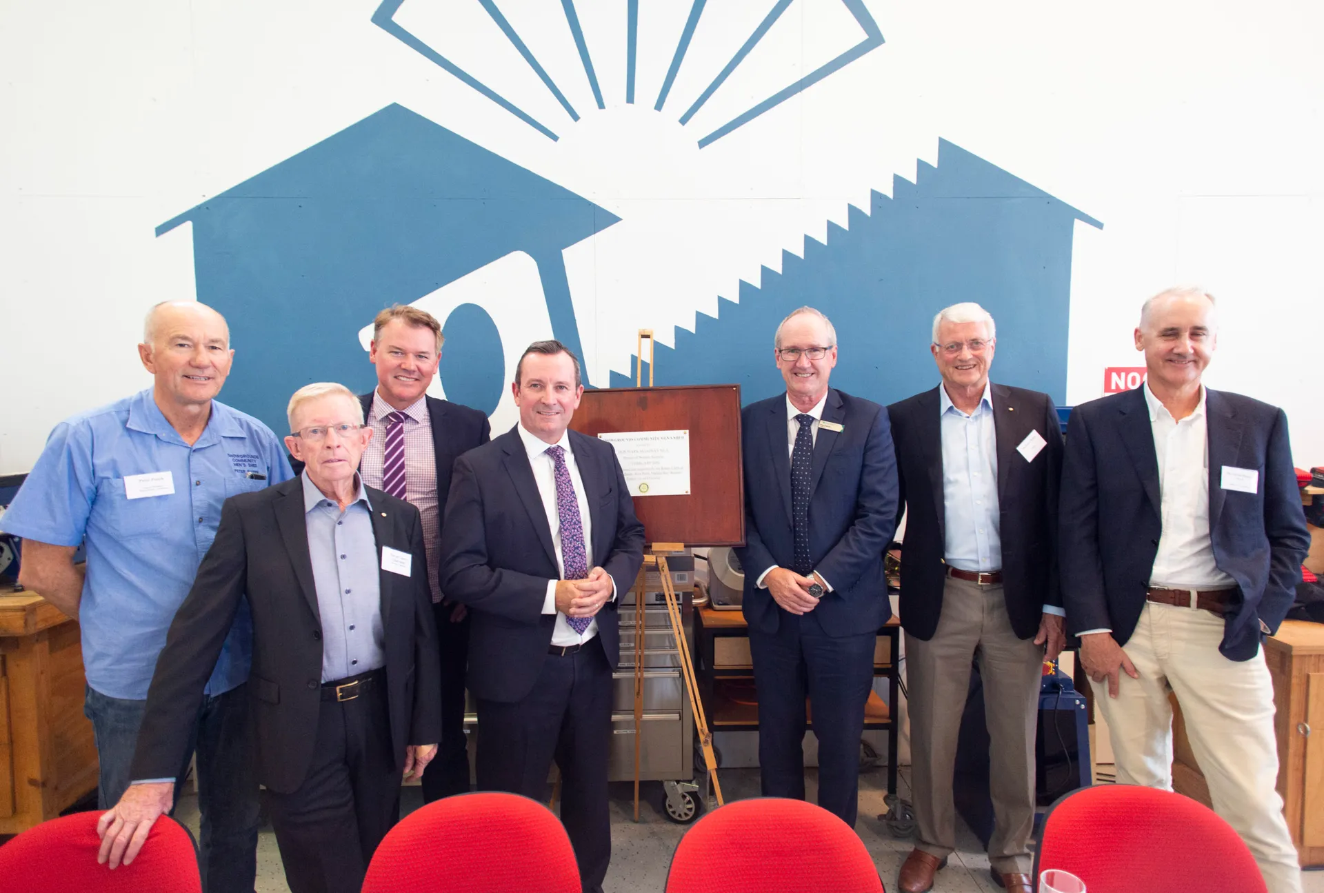 CS - Premier opens new Men’s Shed on showground