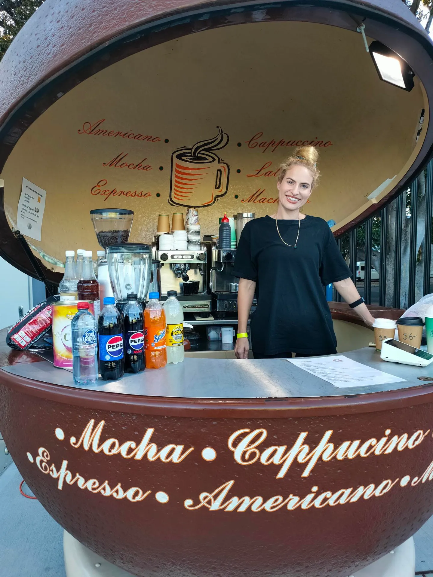 Coffee bean stall