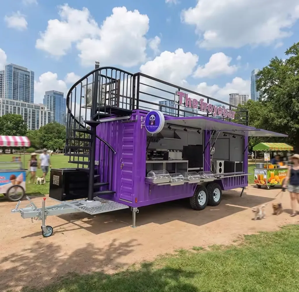 the fro yo bar truck